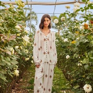 Off-White Anchor Tapestry Embroidered Pants